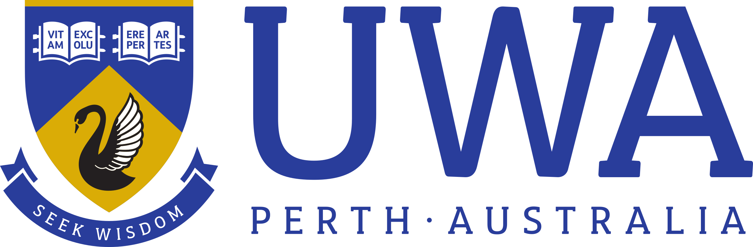 UWA University Perth Logo black and white